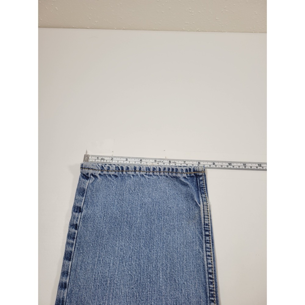 American Eagle Jeans Mens 34x32 Light Wash Good Original Straight Distressed - Picture 4 of 9